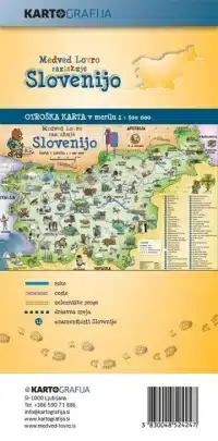 Otroški zemljevid Slovenije - zgibanka, Medved Lovro