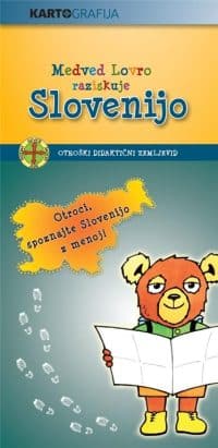 Otroški zemljevid Slovenije - zgibanka, Medved Lovro Otroški zemljevid Slovenije - zgibanka, Medved Lovro